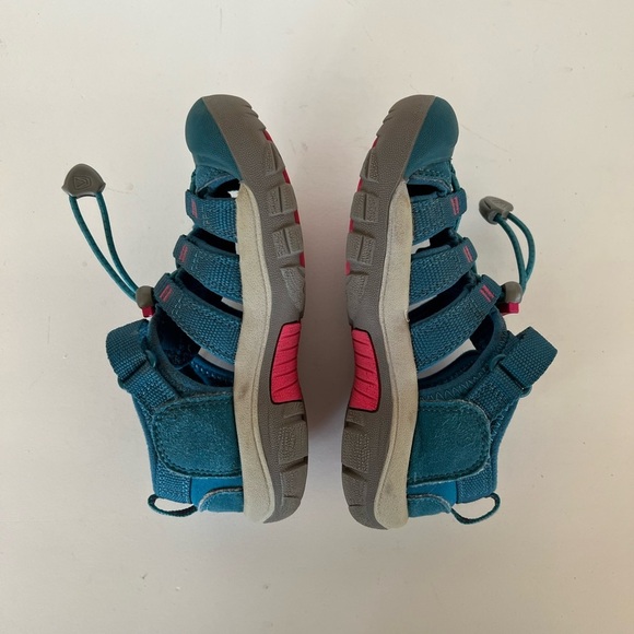 Keen Big Kids' Newport H2 Hybrid Water Sandal, Legion Blue/Hot Pink, size 11 - Picture 6 of 13
